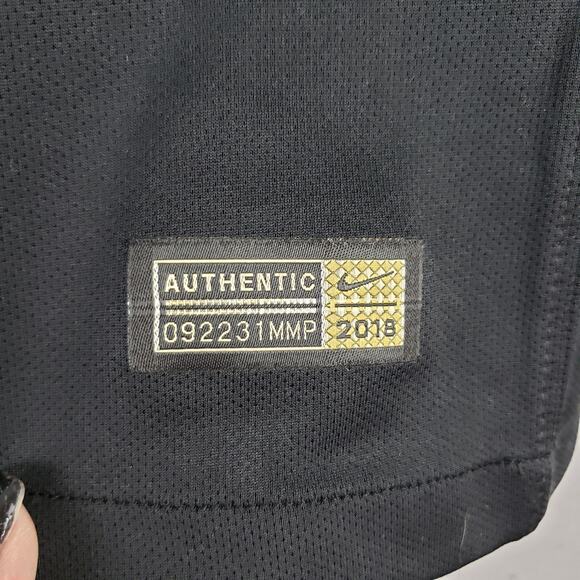 Nike X Clot Soccer Size L 15th Anniversary Jersey Black Edison Chen Swoosh - Picture 3 of 9